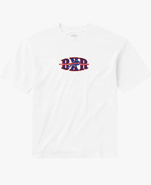 UnisexBornxRaisedBuffaloBillsBlockLetterWhiteT-Shirt