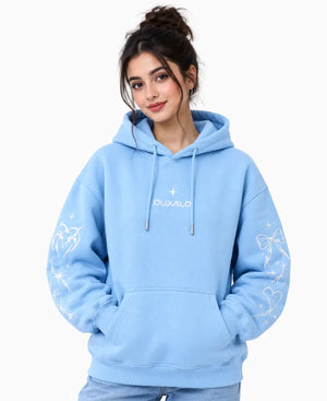 Duxalo YK2 Girl Hoodie - Sky Blue