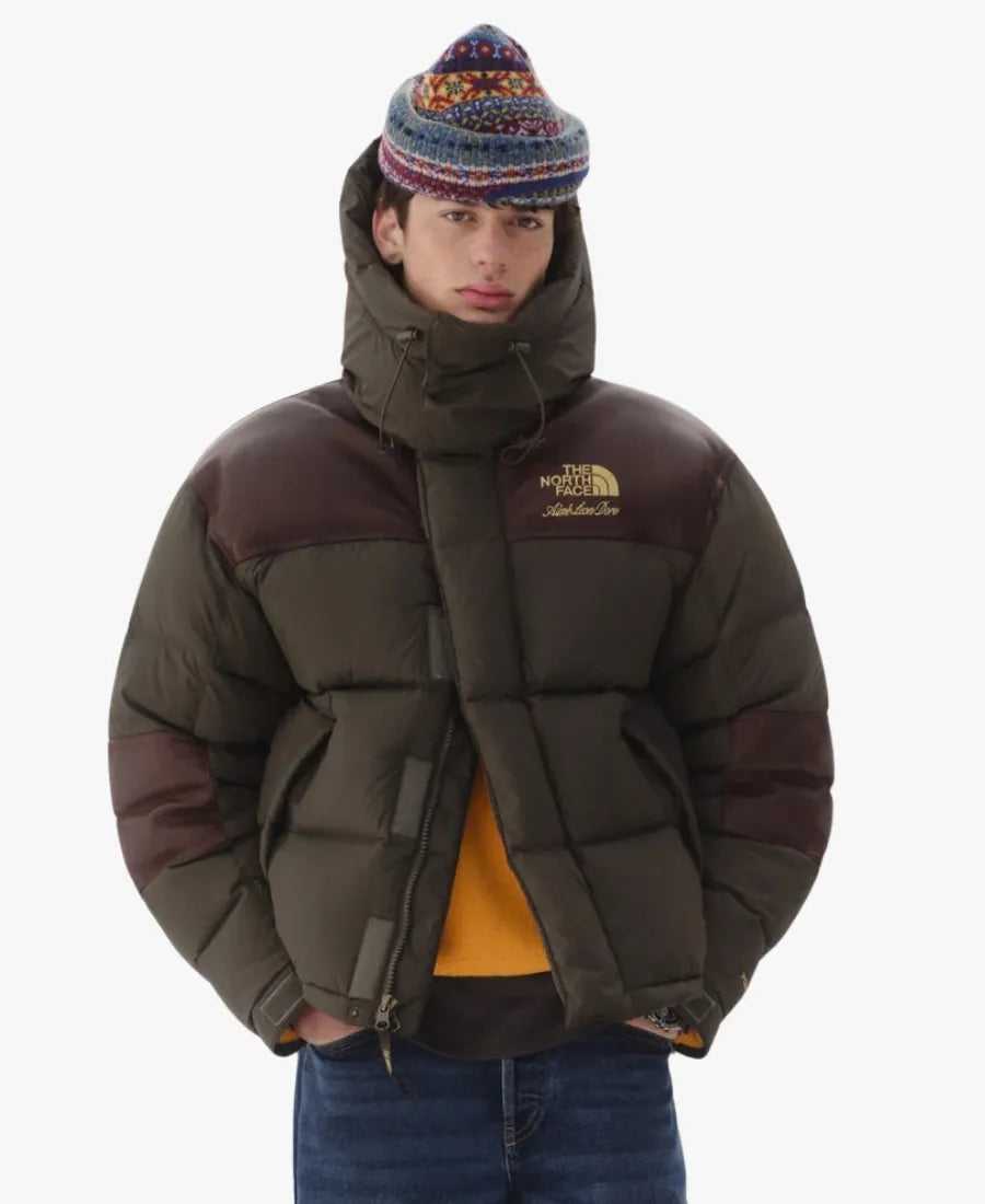 AimeLeonDorexTheNorthFaceBaltoroOliveGreenHoodedJacket